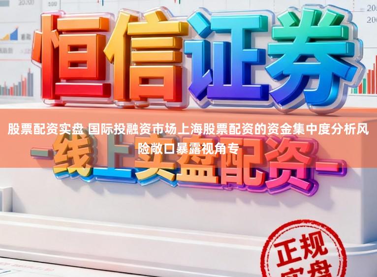股票配资实盘 国际投融资市场上海股票配资的资金集中度分析风险敞口暴露视角专
